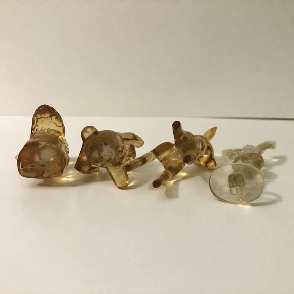 Vintage Walt Disney Bambi Thumper Flower Skunk Tinkerbell Lucite Figures - Picture 5 of 13